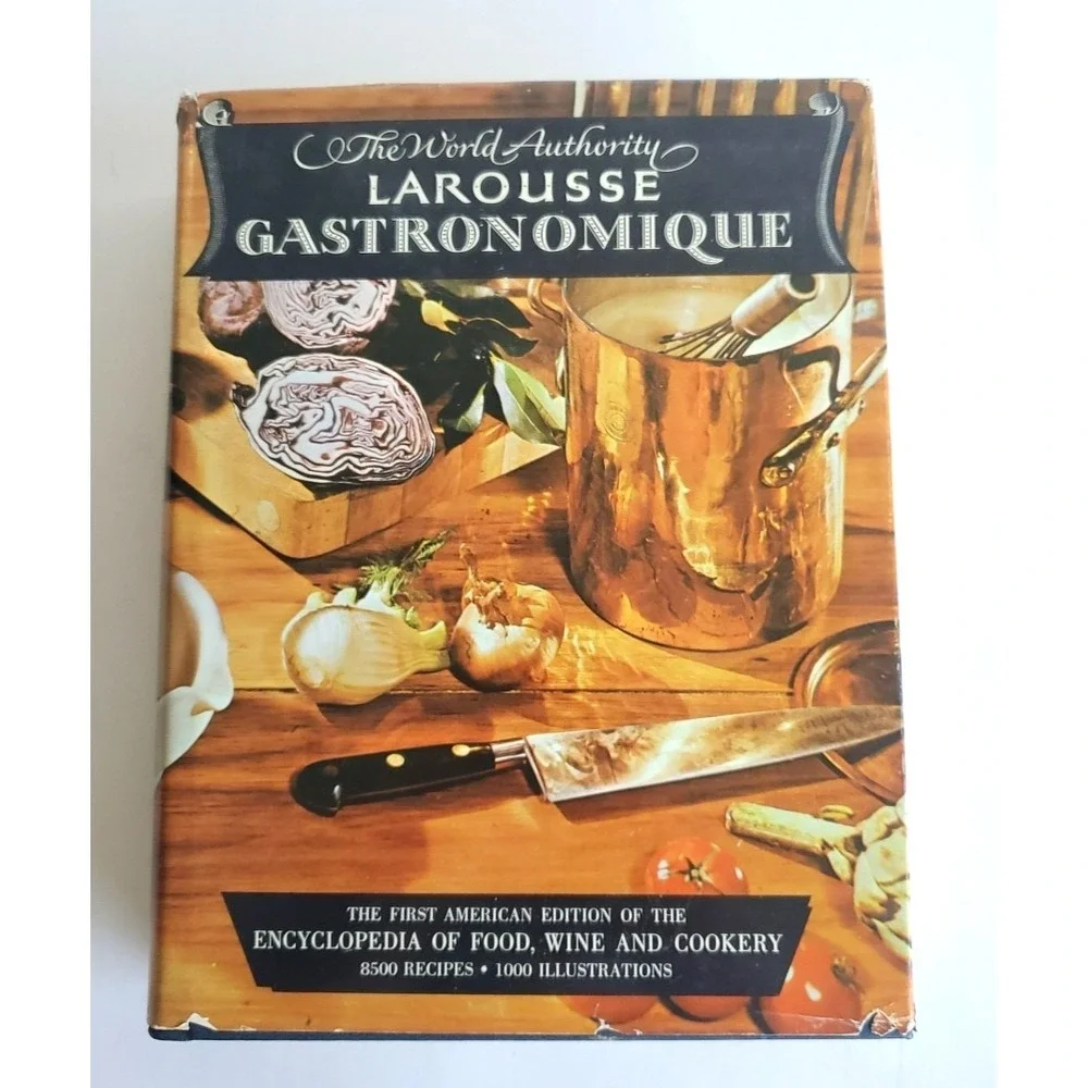 Larousse Gastronomique Cookbook The Encyclopedia of Food Wine‎ VTG 1961 HC HB